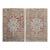 Muted Vintage Zabihi Collection Turkish Oushak Rugs - A Pair - 3'5" x 5'1" For Sale