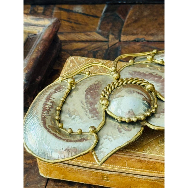 Vintage Exart Brass Butterfly Belt Buckle Mexico 1970s Boho Bohemian Trendy Disco Accessories For Sale - Image 4 of 12