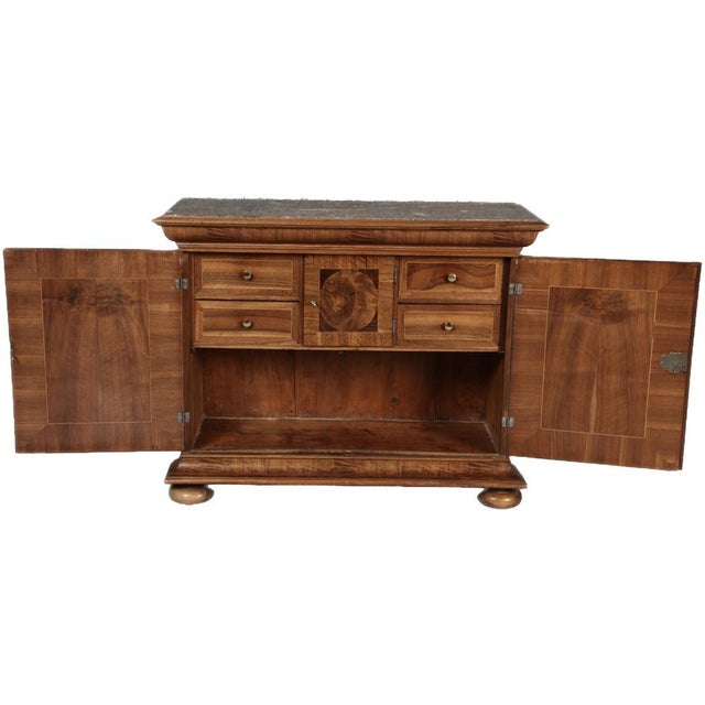 Antique Baroque Cabinet in Walnut, 1740s For Sale - Image 4 of 18