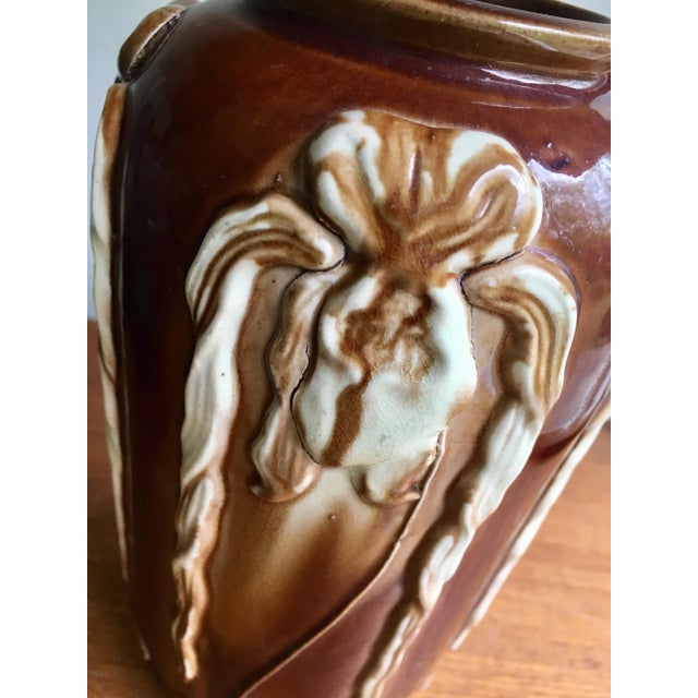 Deco Style Ceramic Vase For Sale - Image 4 of 6