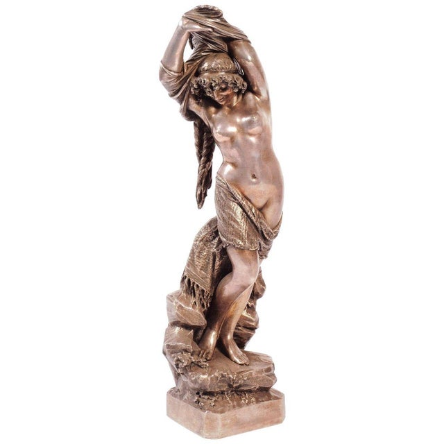 Late 19th Century The Odalisque Bronze Sculpture by Giuseppe Salvi, 1886 For Sale - Image 5 of 5