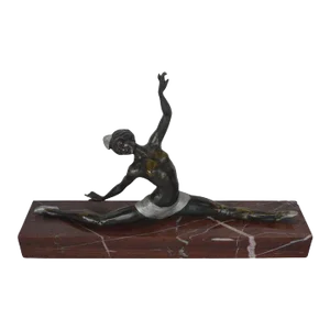 French Bronze Art Deco Ballerina Sculpture by Marcel Guillemard, C. 1940's