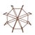 McGuire Vintage McGuire Octagonal Bamboo Dining Table With Frosted Glass Top For Sale - Image 4 of 4