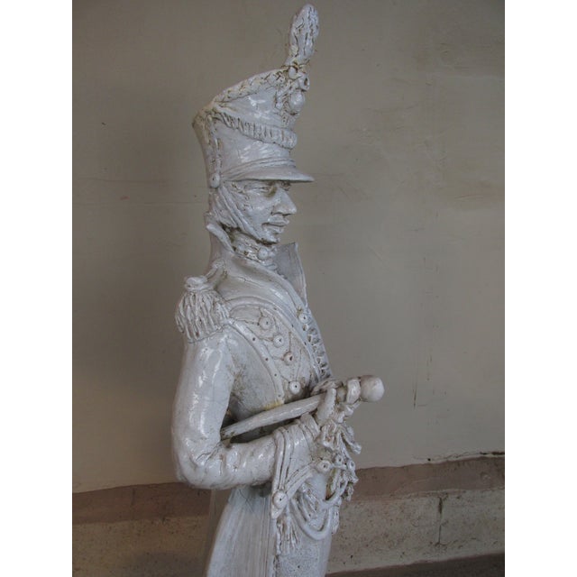 Ceramic Large Mid Century Italian Ceramic Grenadier Sculpture For Sale - Image 7 of 15