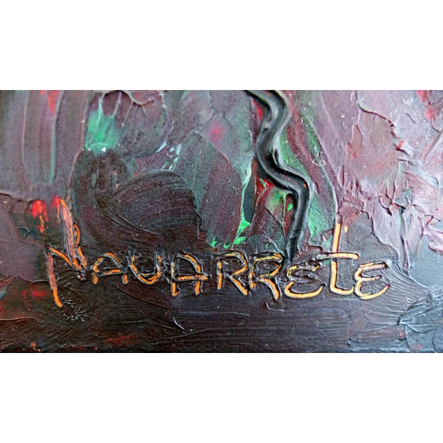 Contemporary Abstract Oil Painting by Cuban-American Artist Juan A. Navarrete For Sale In Miami - Image 6 of 10
