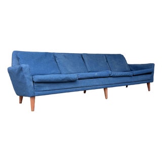 Folke Ohlsson for Dux Sofa 4 Seater 96” Danish Midcentury Modern For Sale