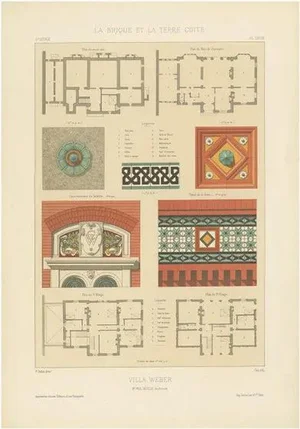 Villa Weber in France, 1890s, Paper