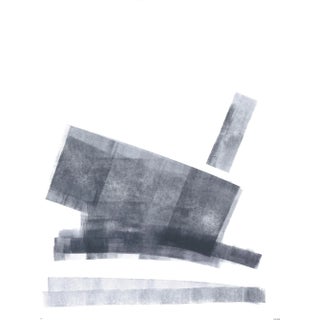 Ink on Paper_17 Original Modern Abstract Gray Painting by Carrie Bergey For Sale