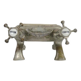 Bathtub Tap in Silver Bronze, 1930s For Sale