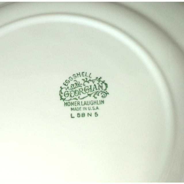 Mid 20th Century Mid 20th Century Homer Laughlin Plates, Eggshell Georgian, "Countess" Pattern, L58n5- Set of 7 For Sale - Image 5 of 5