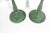 Vintage Pair of Brass Candle Holders With Verdigris Patina Green Candleholder For Sale - Image 4 of 6