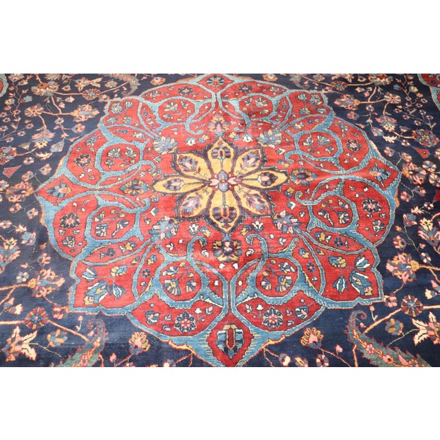 Traditional Antique Persian Meshed Square Rug no. 10971 For Sale - Image 12 of 12