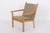 GE284 Armchair in Soaped Oak and Savak Wool by Hans J. Wegner for Getama, 1980s For Sale - Image 6 of 10