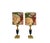 A particularly decorative set of Swedish table lamps by Einar Bäckström, model 6154, made of brass and green-patinated...