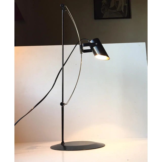 Vintage Danish Minimalist Black Table Lamp from Lyfa, 1980s For Sale - Image 9 of 9
