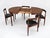 Mid-Century Modern Round Extendable Dining Table and Chairs in Teak by Hans Olsen for Frem Røjle, Denmark, 1960s, Set of 5 For Sale - Image 3 of 18