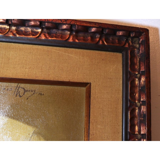 Large Vintage 1965 Ted Weiss Chef Children Cooking Culinary Canvas Oil Painting For Sale - Image 9 of 12