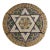 Early 20th Century Polychrome Terra Cotta Round Frieze With Star of David From Synagogue For Sale