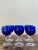 Glass Vintage Cobalt Blue Stemware - Set of 6 For Sale - Image 7 of 12