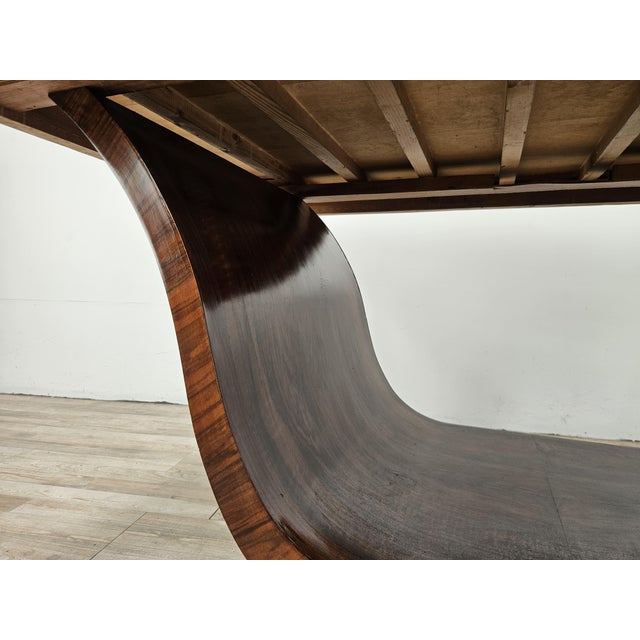Vintage Art Deco Dining Table in Walnut Burl, 1940 For Sale - Image 15 of 18