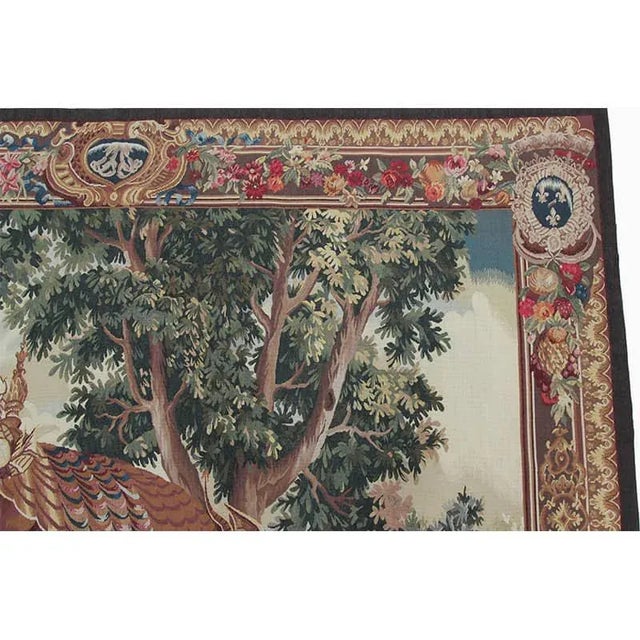 Chinoiserie 1990s French Tapestry Recreation “The Collation” For Sale - Image 3 of 10