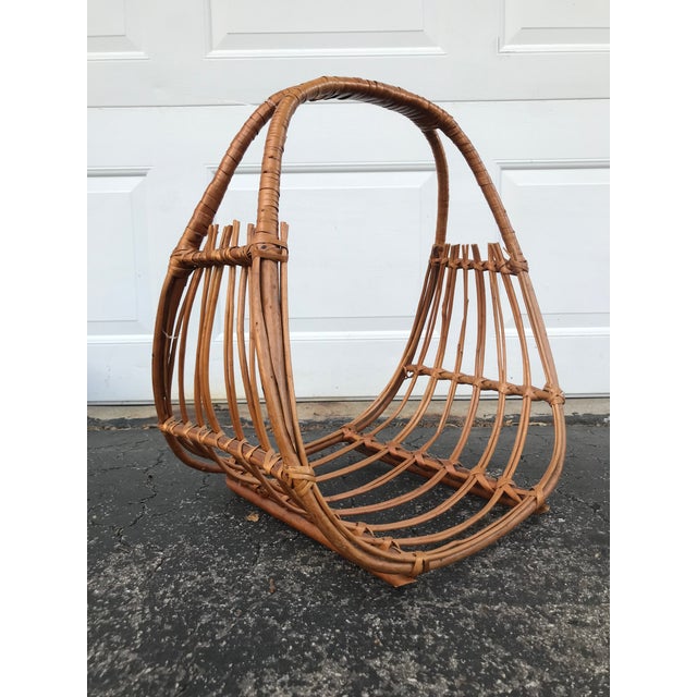Rattan Magazine Holder Chairish