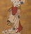 Early 19th Century Edo Period Painting of a Beauty, Japan Circa 1820 For Sale - Image 5 of 5