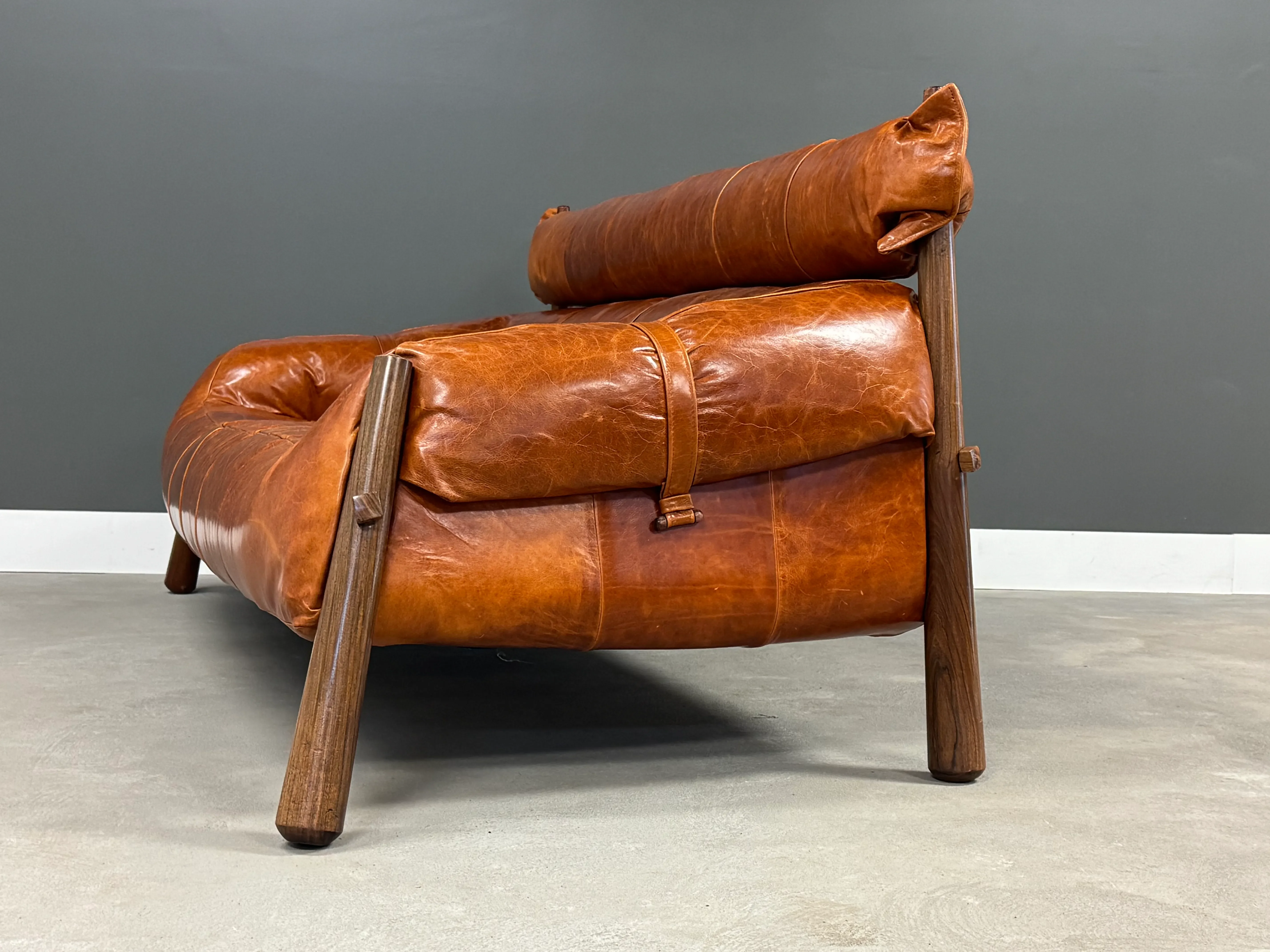 Percival Lafer Leather Mp-81 Brazilian Sofa | Chairish