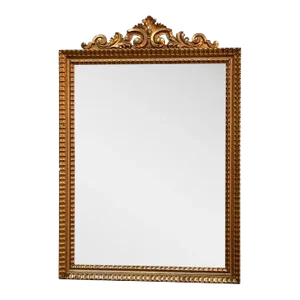 Fine, Large Late 18th Century Carved and Gilded Directoire Mirror With (Removeable) Crest