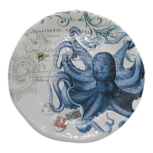 Michel Design Works Blue Octopus Platter Melamine