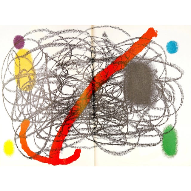 Mid 20th Century Derrière Le Miroir No. 123, 125-126, 128, 139-140, 151-152 Book of Joan Miró Prints For Sale - Image 5 of 11