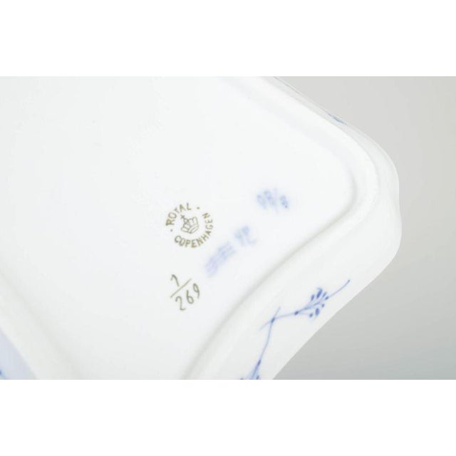 Vintage Rectangular Porcelain Tray from Royal Copenhagen, 1920s For Sale - Image 4 of 5
