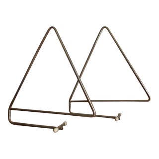 Mid Century Cadovius Style Wire Bookends For Sale