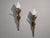 Mid 20th Century Neoclassical, Monumental Torchiere Wall Sconces, Brass, Glass - a Pair For Sale - Image 4 of 12