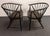 Vintage Pair Swedish Ebonized Beechwood Sunfeather Lounge Chairs by Sonna Rosen For Sale - Image 4 of 18