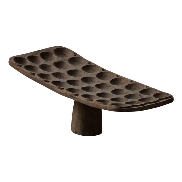 African Traditional Game Board Sculptural Object, 1920s For Sale