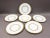 Minton England H5200 Gold Encrusted Light Blue Swirl Embassy Dinner Plate Set Of 6 Measures approximately 10 5/8" diameter.