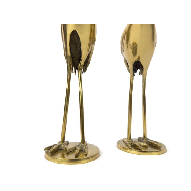 Mid-Century Brass Herons by Gilde Handwerk, 1960s, Set of 2 For Sale - Image 10 of 18