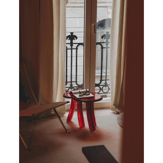 Sunburst Lung 2.0 Side Table in Hand Layered Resin by Szymon Keller For Sale - Image 10 of 18