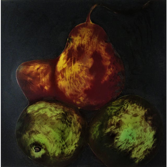 Abstract Donald Sultan, Pears, 1991 For Sale - Image 3 of 6