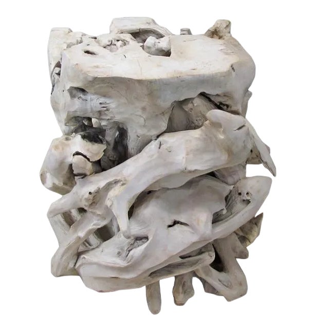 Contemporary Organic Modern Teak Root Sculpture 2 For Sale