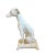 Vintage Aged Plaster Seated Greyhound on Tasseled Pillow Statue For Sale - Image 4 of 12