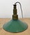 Industrial Green Enamel Military Pendant Lamp with Cast Aluminium Top, 1960s For Sale - Image 13 of 18