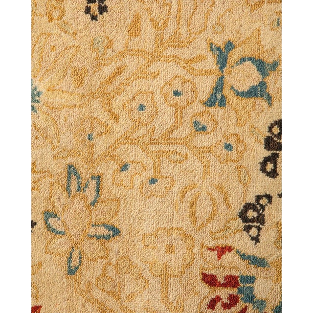 Traditional Mogul Collection Hand-Knotted Area Rug - Ivory Collection 6' 1" X 8' 10" For Sale - Image 3 of 10
