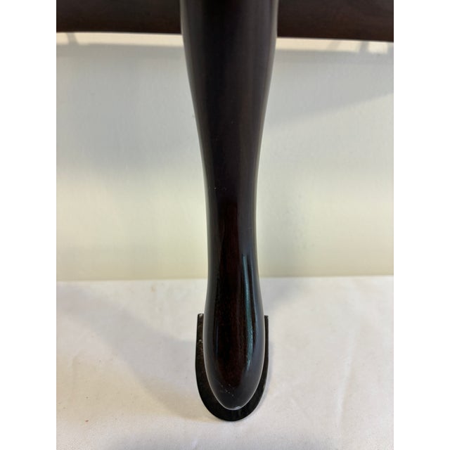 Vintage Bombay Company Mahogany Wall Display Shelf With Curved Support Bracket For Sale - Image 12 of 13