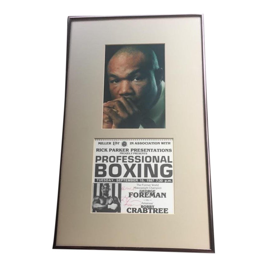 George Foreman Photograph & Autograph | Chairish