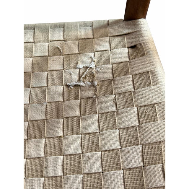 Vintage Shaker Style Cherry Wood Ladder Back Chairs -Set of 4 For Sale - Image 9 of 12