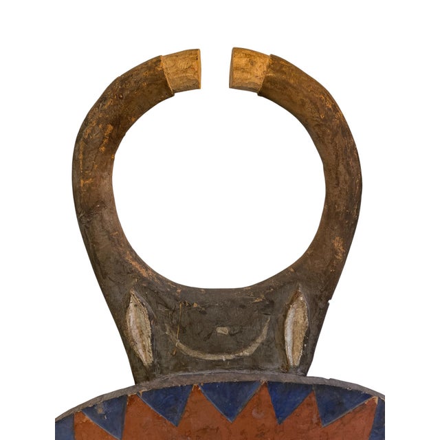Tribal Monumental Carved Wood African Tribal Baule Goli Mask For Sale - Image 3 of 6