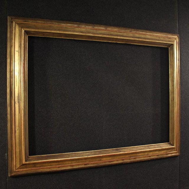 Wood Vintage Italian Frame in Gilded Wood, 1950 For Sale - Image 7 of 14