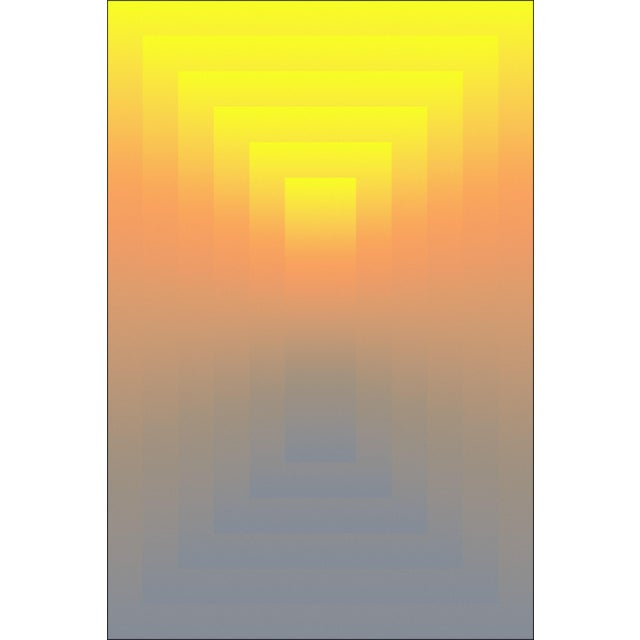 2026, Solar Lens, Space Age Style Diptych, Limited Edition Giclée, Yellow to Gray Transitions For Sale - Image 4 of 8